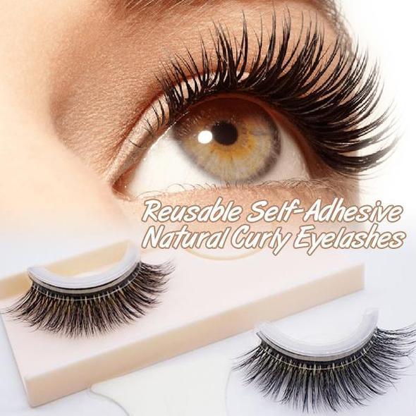 Curly Eyelashes™: Reusable Self-Adhesive Natural Curly Eyelashes